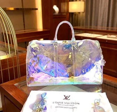 Louis Vuitton Iridescent Clear Travel Duffle Bag - LV super master quality