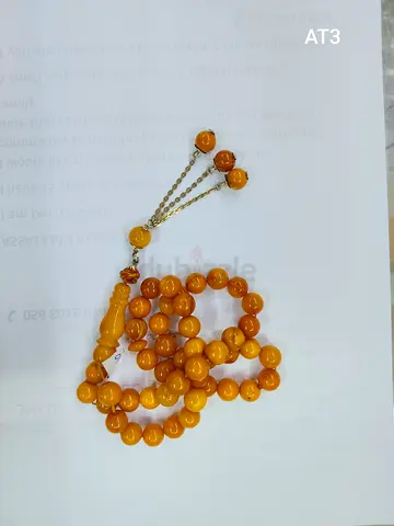 Old Poland Amber Misbah - 45 beads - 35g - 30y old