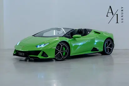 2022 Lamborghini Huracan EVO Spyder, With Warranty, Excellent Condition, European Spec