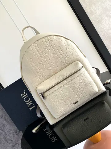Dior Rider 2.0 Zipped Backpack in Beige Gravity Leather