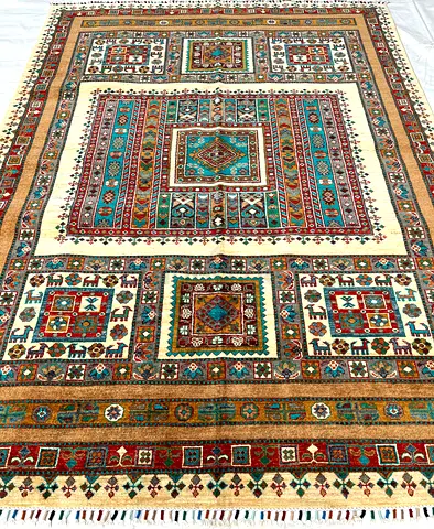 7x10ft | 200x300 cm | 2x3 meter | beautiful colourful afghan carpet for sale