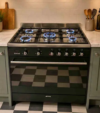 Smeg gas electric cooker 90 cm