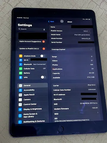 iPad 9 generation
