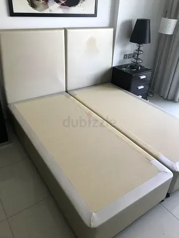 Bed base and headboard