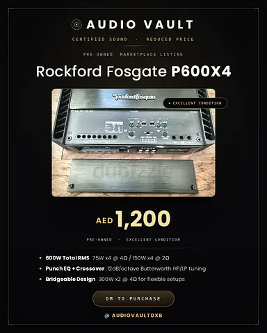 New Arrival - Rockford Fosgate P600x4
