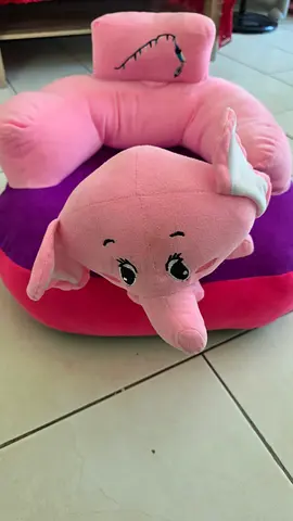 Pink Elephant Plush Chair for Toddler - Soft Stuffed Seat