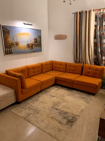 Bright 7-seater modular sofa