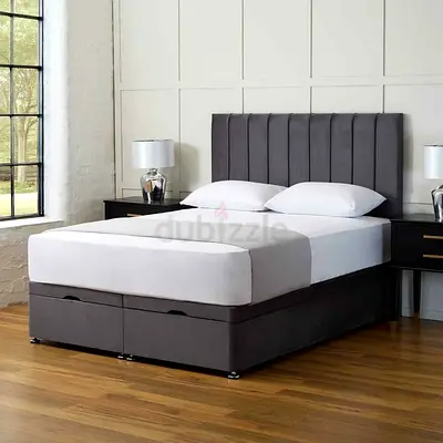 Luxurious Modern Design King Size Bed Frame With Medical Mattress and With Hydraulic Storage