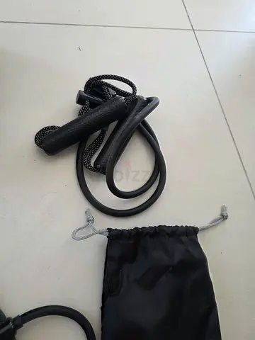 3 x peloton resistance bands different tension with Foam Handles and Carry Pouch