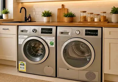 Bosch New Model Separate Silver 9kg washer 9kg dryer