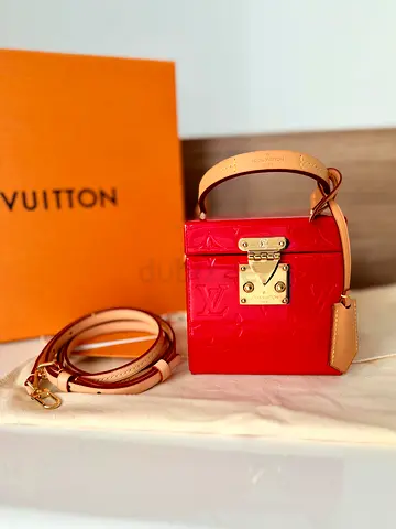 Preloved Louis Vuitton Patent Leather Mini Vanity Case Bag - Red