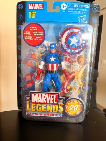 Marvel Legends 20th Anniversary Captain America Figure — Boxed