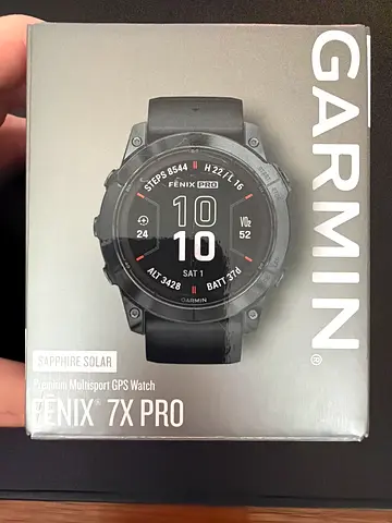 Garmin Fenix 7X Pro Solar Multisport GPS Watch, good condition