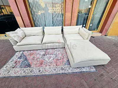 Feather ☁️ Feather L-Shaped sectional sofa marina home