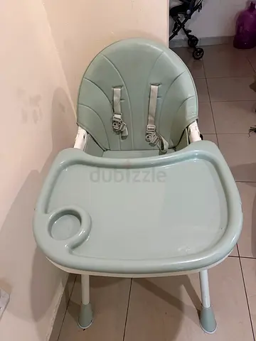 Light Green Baby High Chair with Tray