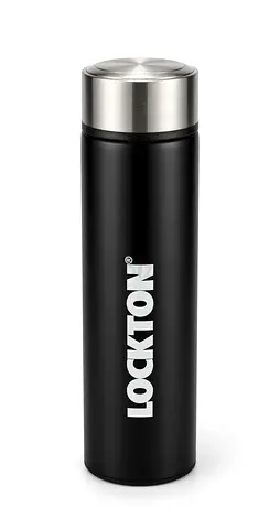 Lockton Insulated Water Bottle 500ml – Black Stainless Steel
