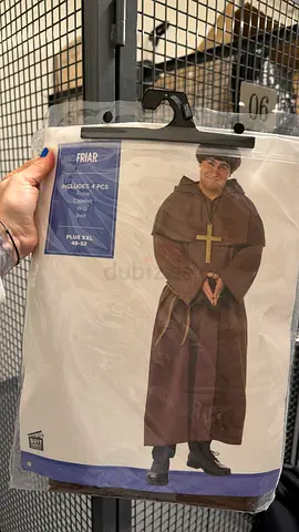 Friar Monk Costume - Men’s Size XXL (48-52) - New, Packaged