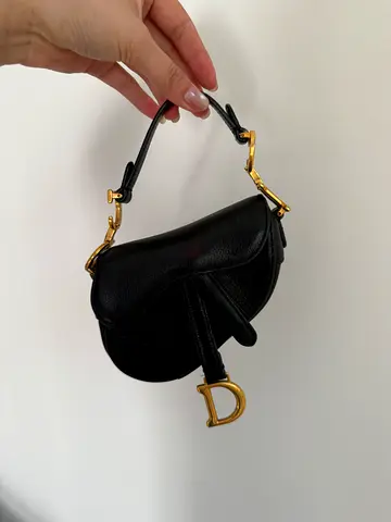 dior mini saddle bag authentic