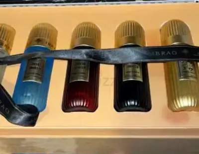 Mini perfume sample set — assorted fragrances (5 vials)