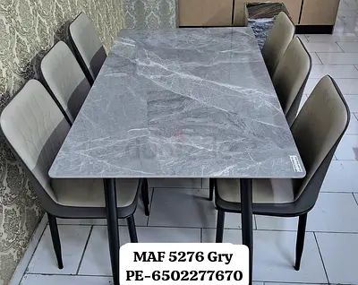 Brand New marble Dining Table 6 chair available