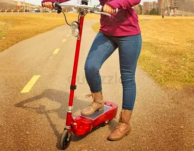 36 v photon foldable solar cum electric scooter