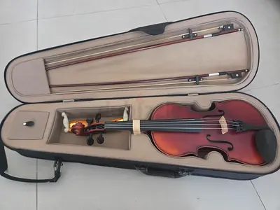 Violin with Shoulder rest and 2 bows