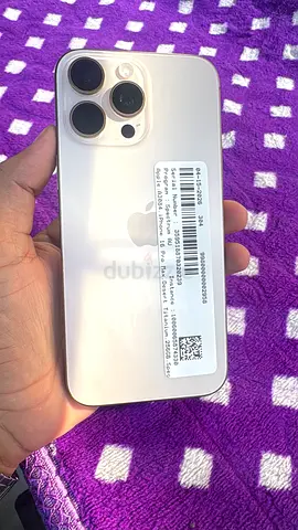 iPhone 16 Pro Max - 256GB Silver (Good Condition)Both E sim