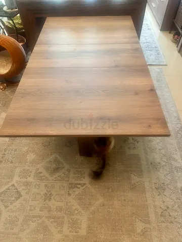 Home Centre Solid Wood Expandable Dining Table - 4 seater