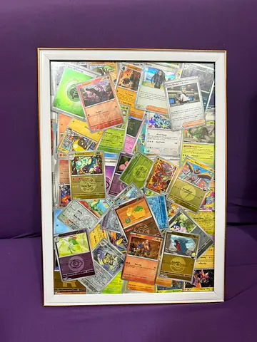 Framed Collage of Pokémon Trading Cards — Ready to Hang (hand made) A3
