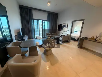شقة مفروشة بغرفة نوم واحدة | معيشة فاخرة | تصميم ع
