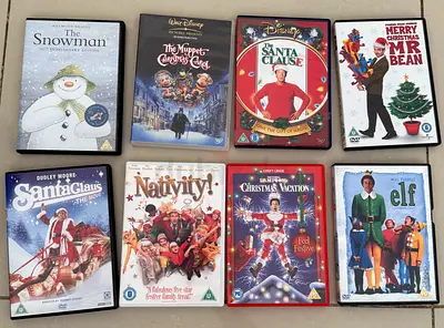 Set of 8 Christmas children’s DVDs