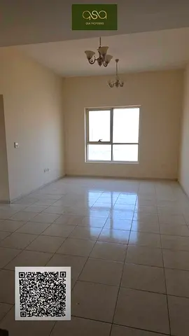 An Empty Two Bedroom Apartment With Parking Is Available For Rent In Goldcrest Dreams A Emirates City, Ajman!