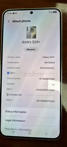 Samsung Galaxy S24+ - 256GB, Good Condition