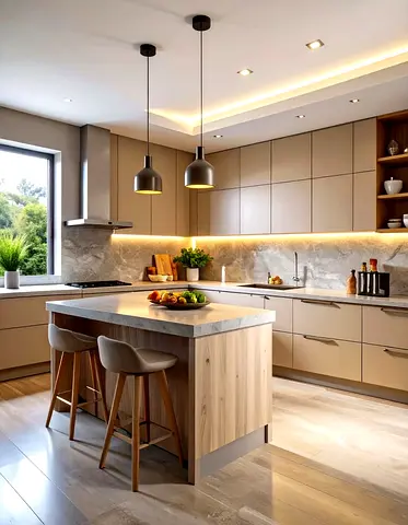 Modern kitchen island Custom Made