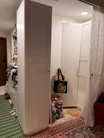 IKEA pax White freestanding wardrobe / armoire - good condition