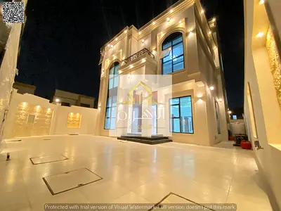 Own your luxury villa in Ajman, two floors and a roof, including registration, ownership fees, elec