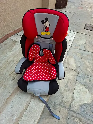 PreLoved Mickey Mouse Toddler Car Seat / Booster - Red Black