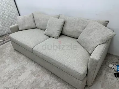 Like new condition cratebarrel three seater sofa