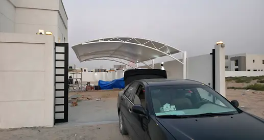 Modern Outdoor Sun Shade Car Parking Sail with Metal Frame