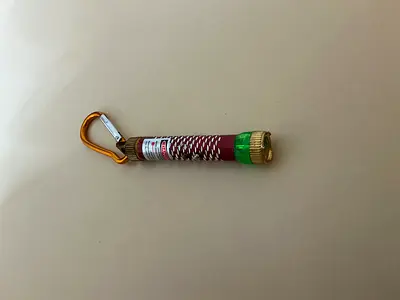 Compact Laser Pointer and Flashlight with Keychain