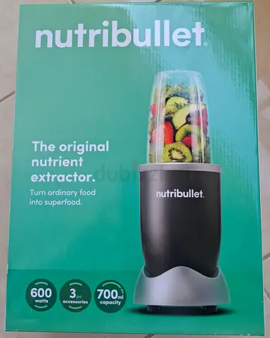 NutriBullet 600W Personal Blender - 700ml, 3pc Accessories (New in Box)