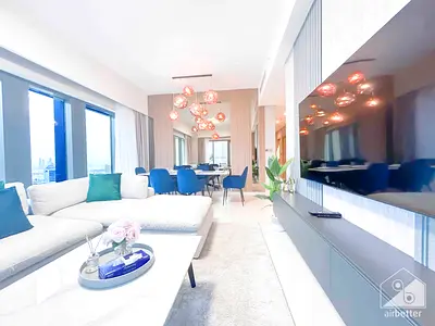 BURJ ROYALE 3BHK +MAID ROOM FULL BURJ KHALIFA & FOUNTAIN VIEW 34TH FLOOR - ALL BILLS INCLUDED