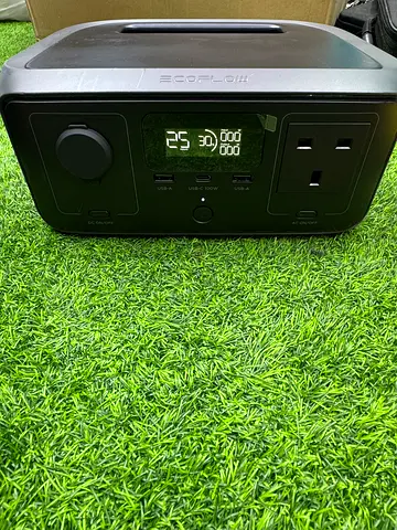 ECOFLOW Portable Power Station RIVER 3 UPS, 245Wh LFP Battery, Up to 600W Output, 2× Runtime With Ga