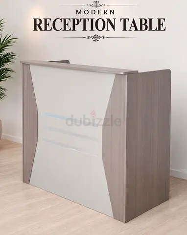 Office Reception Table - Modern Reception Desk with Drawers