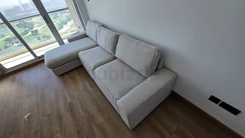 Ikea kivik beige L shape sofa