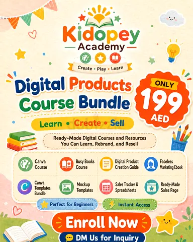 Kidopey Academy Digital Products Course Bundle - Learn, Create, Sell