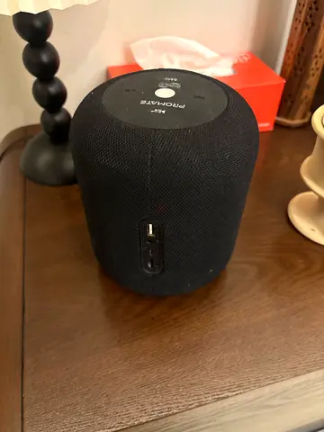 Portable Bluetooth Speaker - Cylindrical Fabric Design, USB Input
