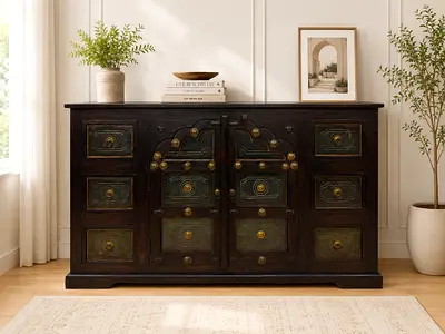 Marina Home Solid Wood Antique Sideboard