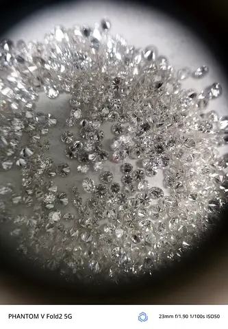 Loose small round-cut white lab grown diamond vvs/vs 50$ per cts