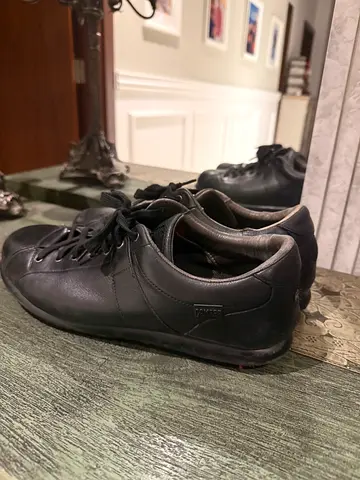 Camper Black leather mens casual shoes - gently used, size unknown